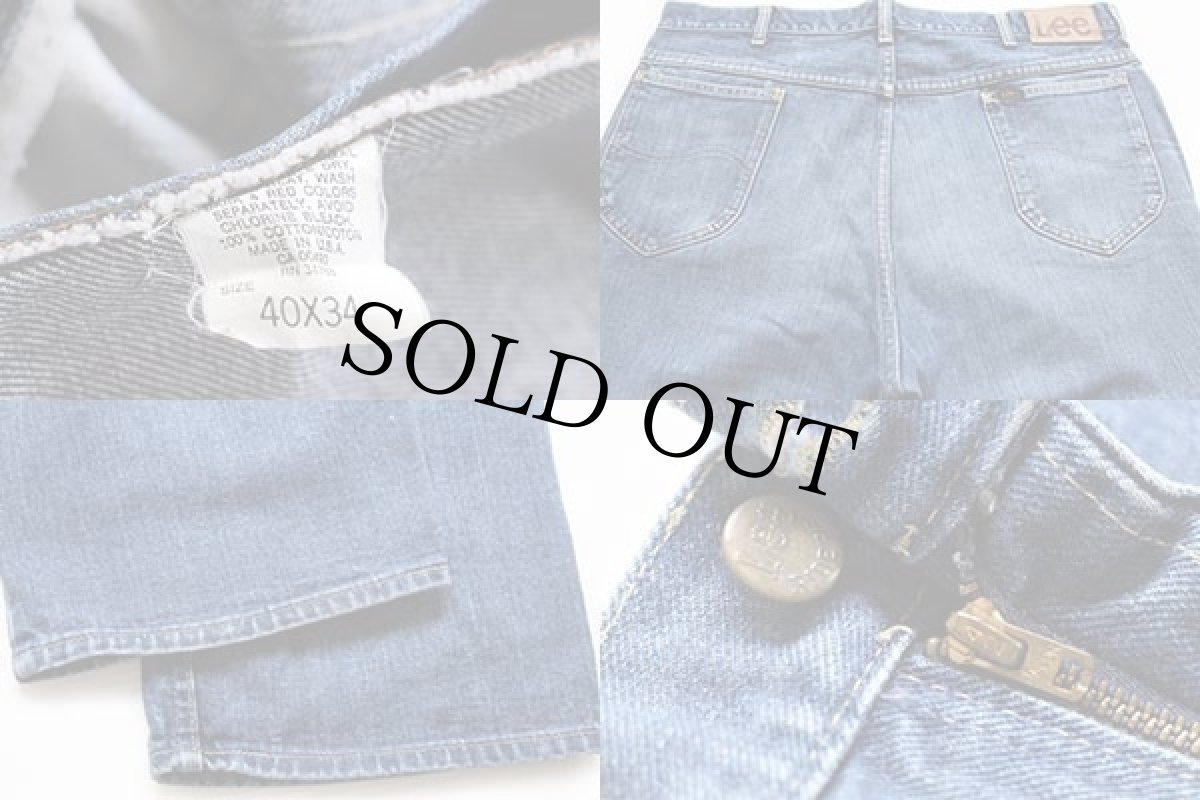 画像4: 80s USA製 Leeリー 200-0141 デニムパンツ w40 L34 (4)
