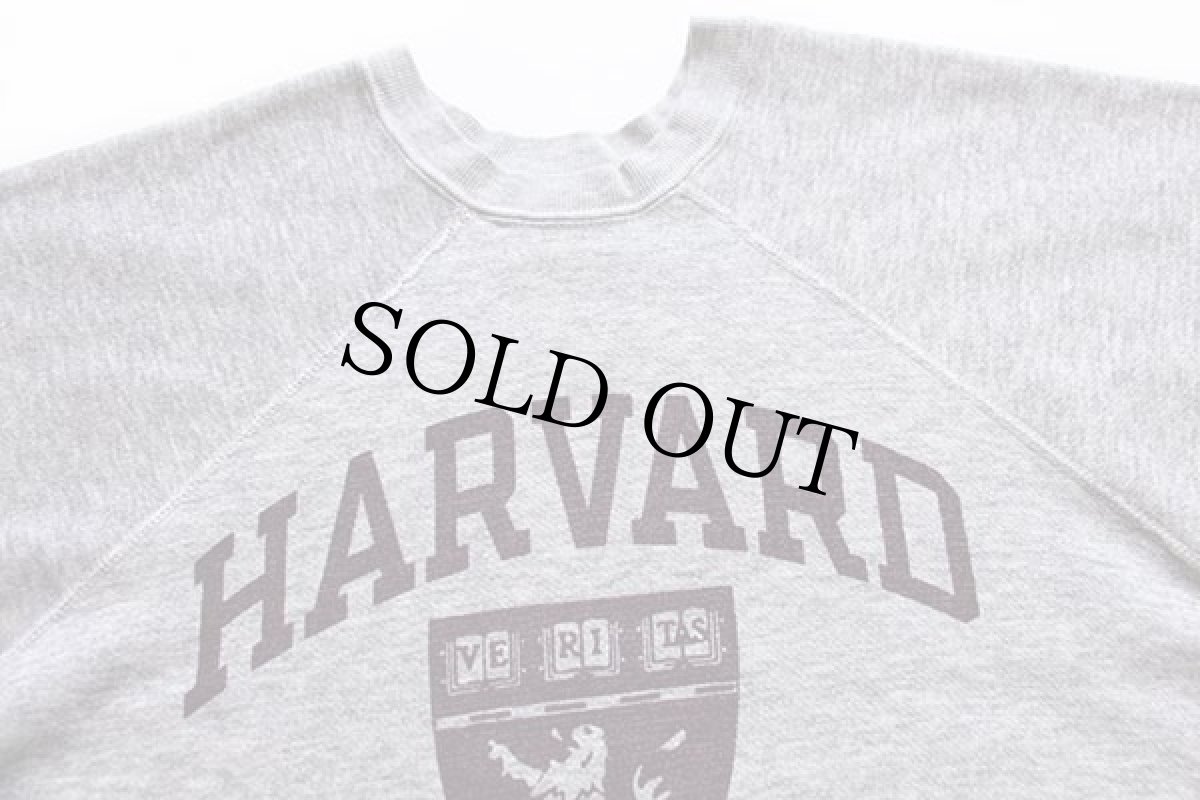 画像4: 80s USA製 Championチャンピオン HARVARD MEDICAL 染み込みプリント スウェット 杢グレー XL (4)