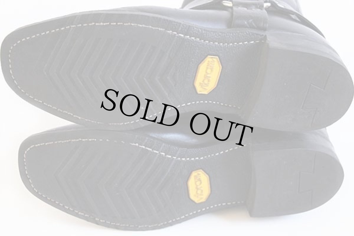 画像8: 90s USA製 Workn' Sport レザー リングブーツ 黒 10D (8)