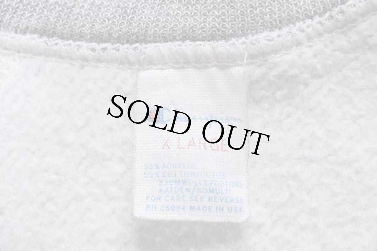 画像3: 80s USA製 Championチャンピオン HARVARD MEDICAL 染み込みプリント スウェット 杢グレー XL (3)