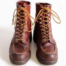 画像3: 80s USA製 REDWINGレッドウイング ワークブーツ 赤茶 6EE (3)