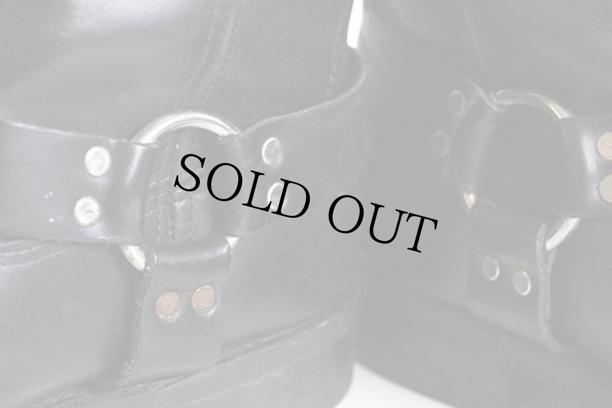 画像6: 90s USA製 Workn' Sport レザー リングブーツ 黒 10D (6)