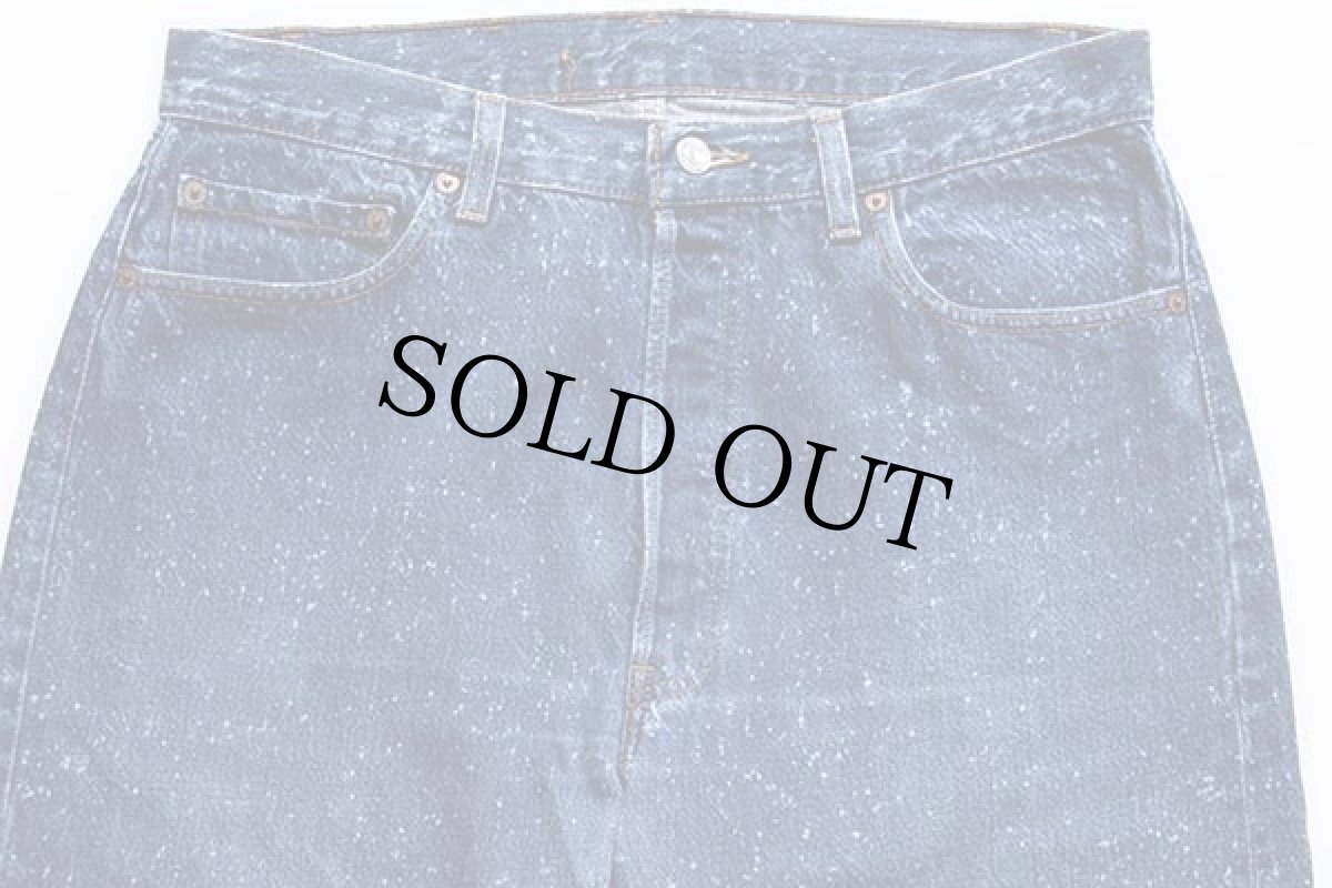画像3: 80s USA製 Levi'sリーバイス 501 ギャラクティックウォッシュ デニムパンツ w36★ブリーチ (3)