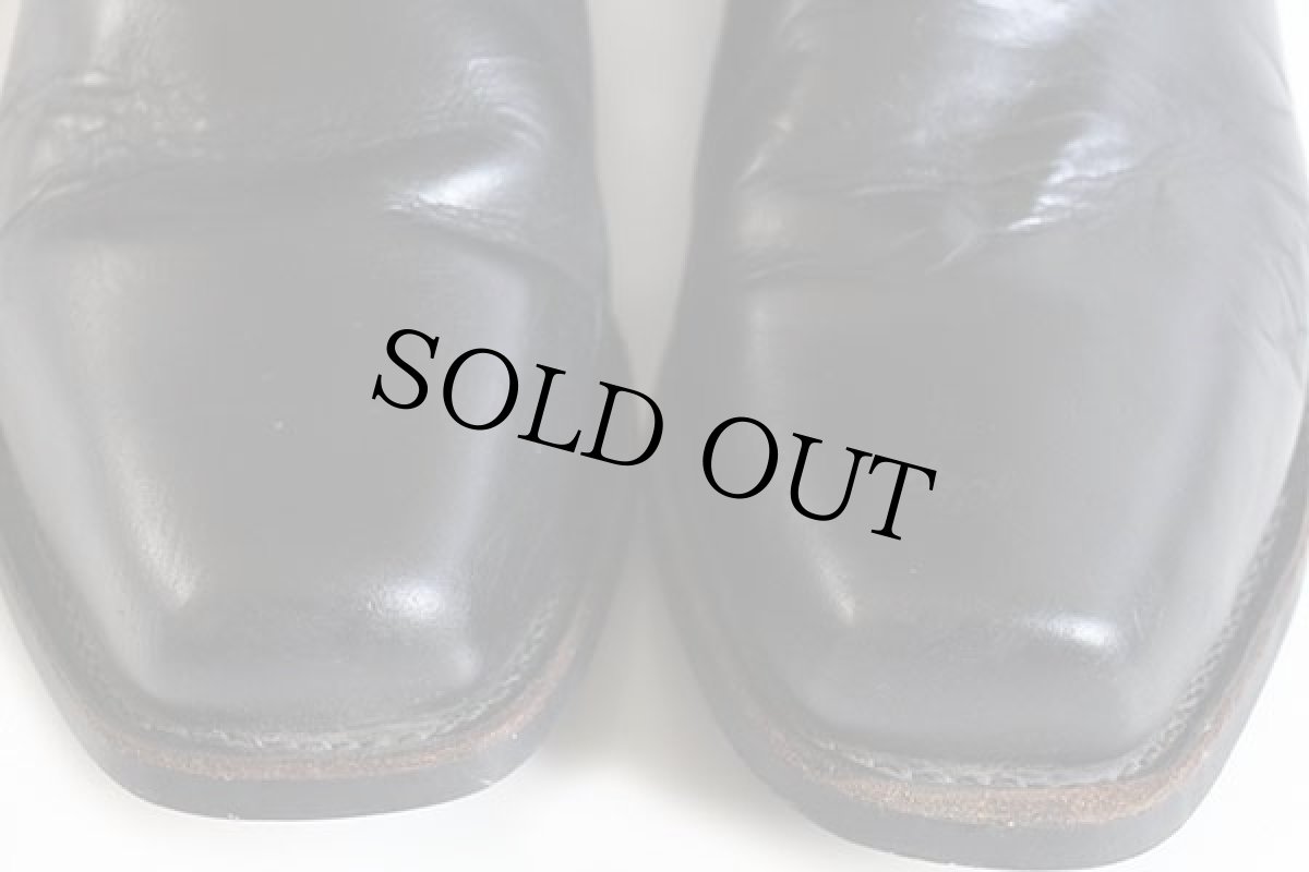 画像7: 90s USA製 Workn' Sport レザー リングブーツ 黒 10D (7)