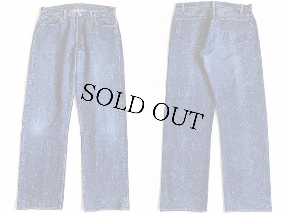 画像2: 80s USA製 Levi'sリーバイス 501 ギャラクティックウォッシュ デニムパンツ w36★ブリーチ (2)