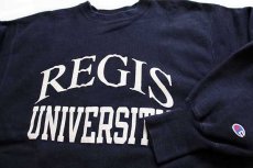 画像3: 90s メキシコ製 Championチャンピオン REGIS UNIVERSITY リバースウィーブ スウェット 紺 XXL (3)