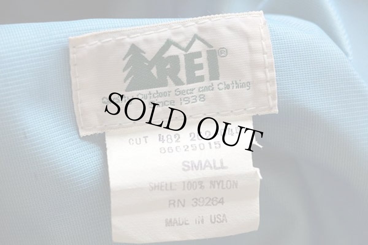 画像4: 80s USA製 REI プルオーバー GORE-TEXゴアテックス ナイロン マウンテンパーカー 青 S★アノラック (4)