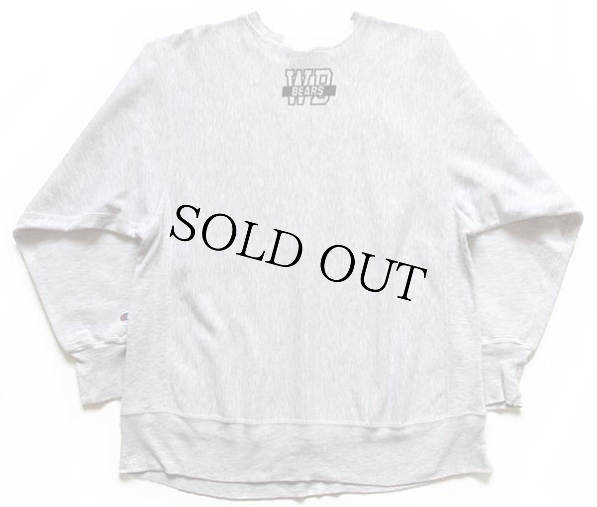 画像2: 90s USA製 Championチャンピオン WHITE BEAR FOOTBALL リバースウィーブ スウェット 杢グレー XL (2)