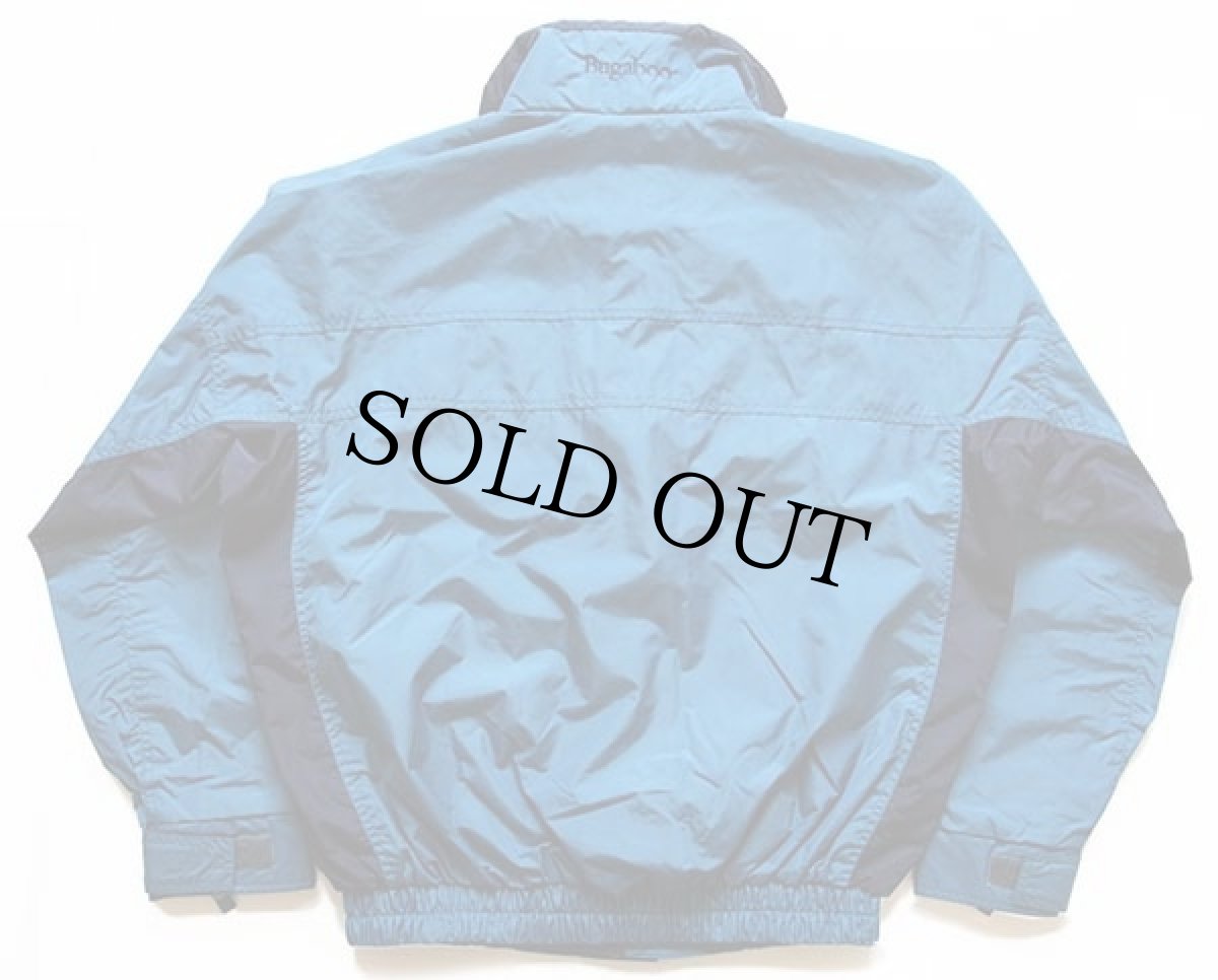 画像2: 90s Columbiaコロンビア Bugaboo マルチカラー 切り替え ナイロンジャケット 青緑×紺 M (2)