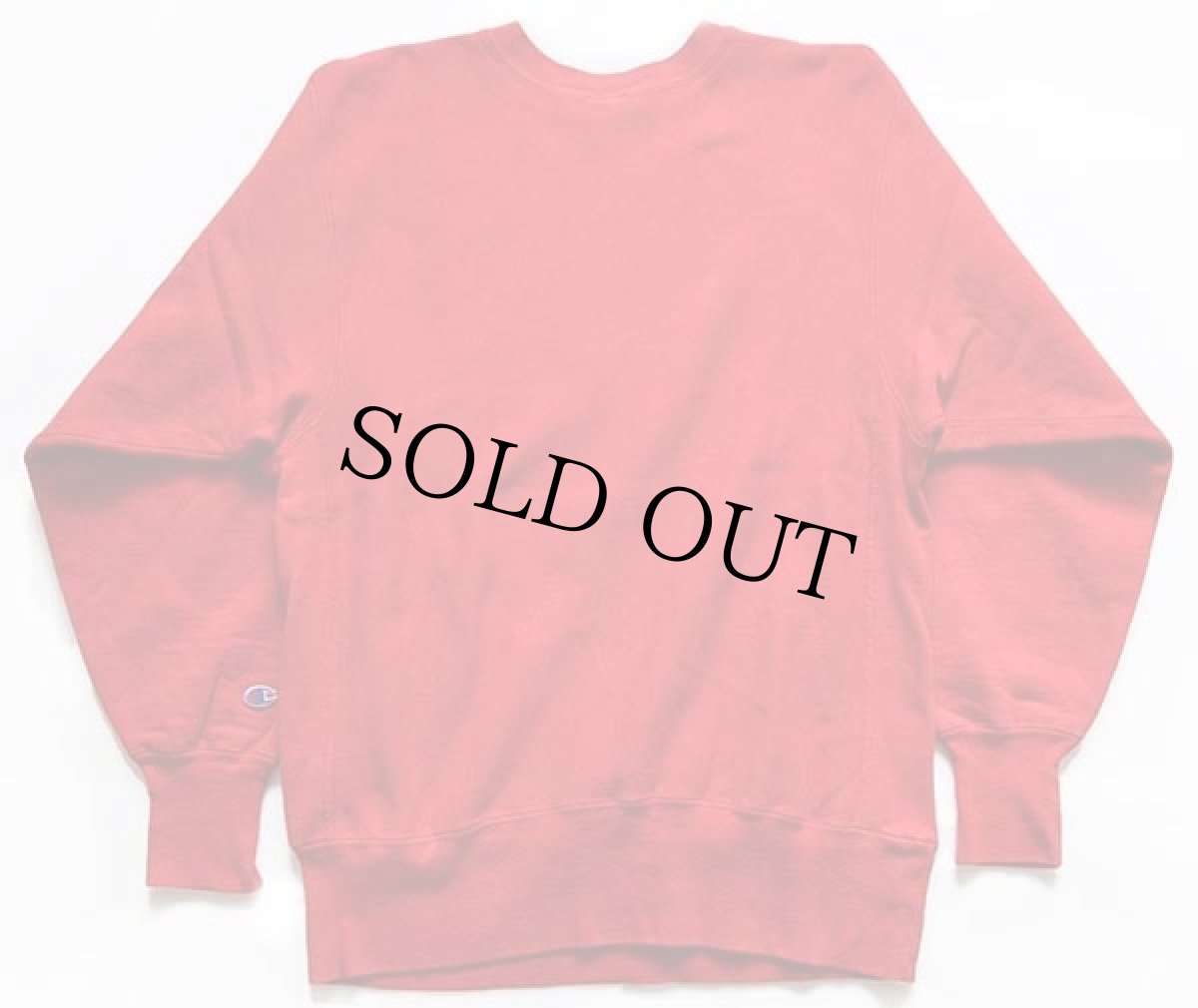 画像2: 90s USA製 Championチャンピオン ワンポイント リバースウィーブ スウェット 赤 L (2)