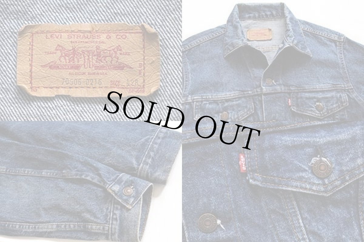 画像3: 80s USA製 Levi'sリーバイス 70506 デニムジャケット 4ポケット 42R (3)