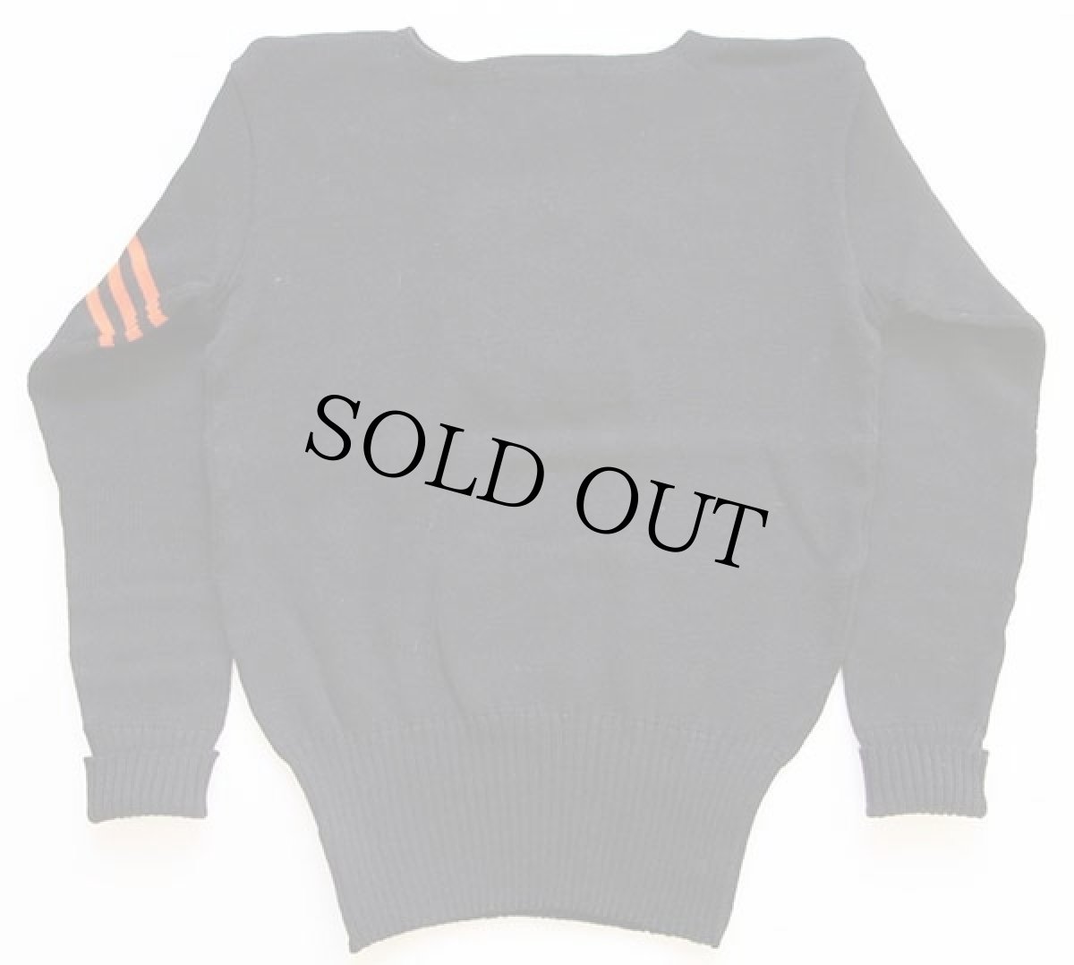 画像2: 30s SPALDINGスポルディング パッチ付き ボートネック ウールニット レタードセーター 黒 (2)