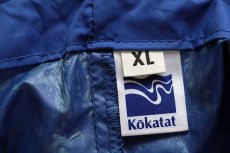 画像4: 90s Kokatat ナイロン カヤック パドリングジャケット 青×赤 XL (4)