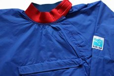 画像3: 90s Kokatat ナイロン カヤック パドリングジャケット 青×赤 XL (3)