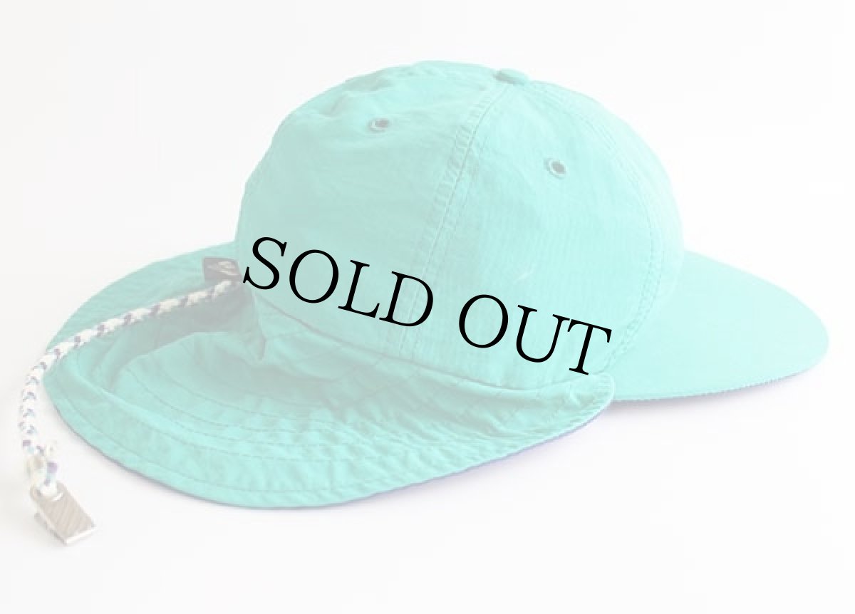 画像3: 90s USA製 Columbiaコロンビア ナイロン フィッシング キャップ エメラルドグリーン L (3)