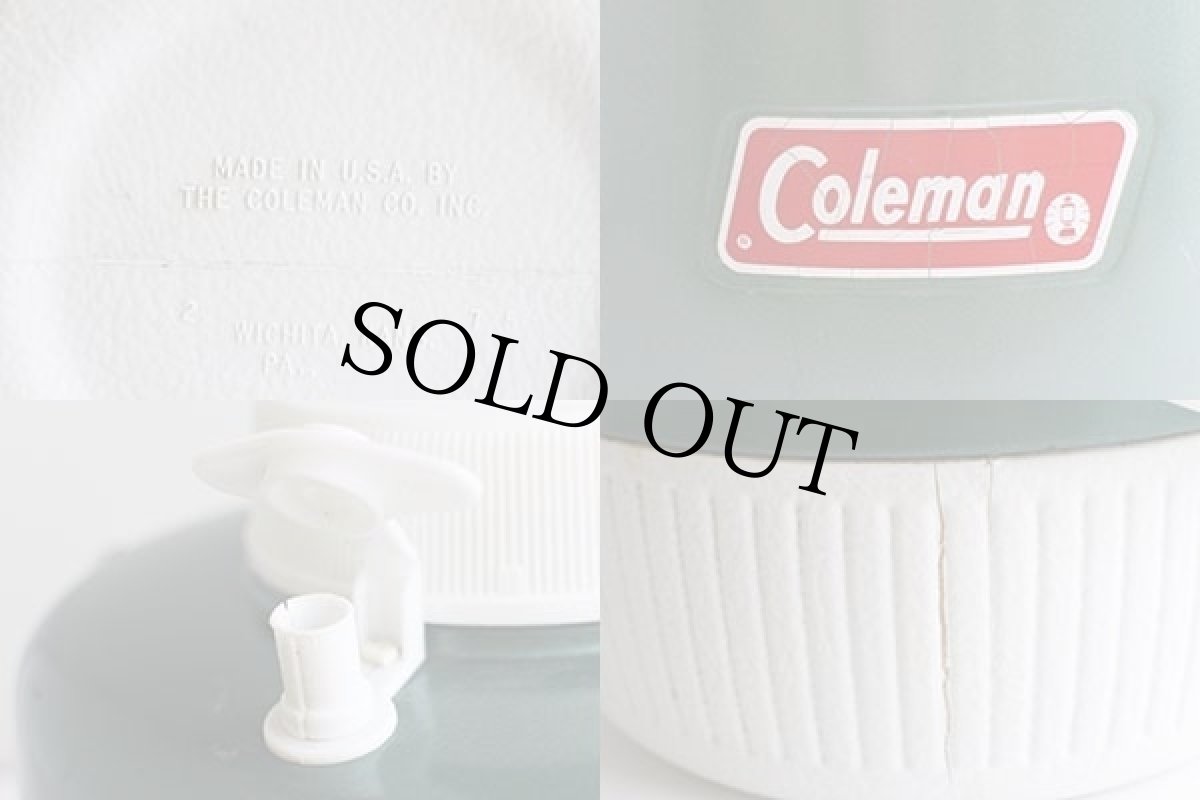 画像7: 70s USA製 Colemanコールマン ウォータージャグ 1ガロン メタリックグリーン (7)