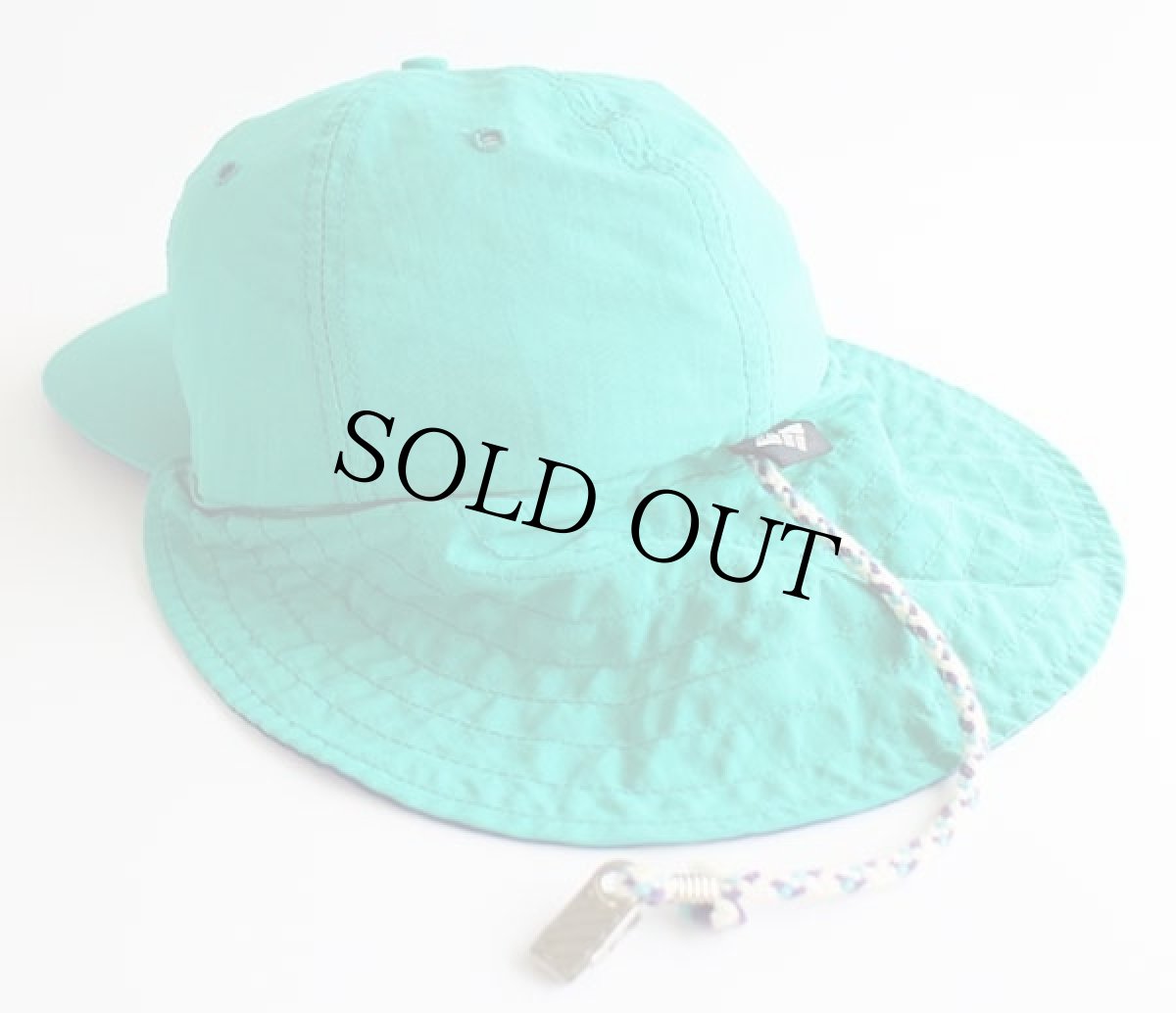 画像2: 90s USA製 Columbiaコロンビア ナイロン フィッシング キャップ エメラルドグリーン L (2)