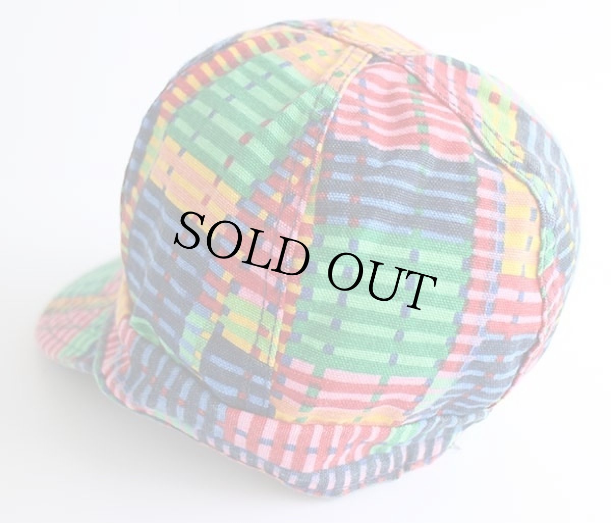 画像2: 70s USA製 KROMER 総柄 コットン ワークキャップ 7 3/8 (2)