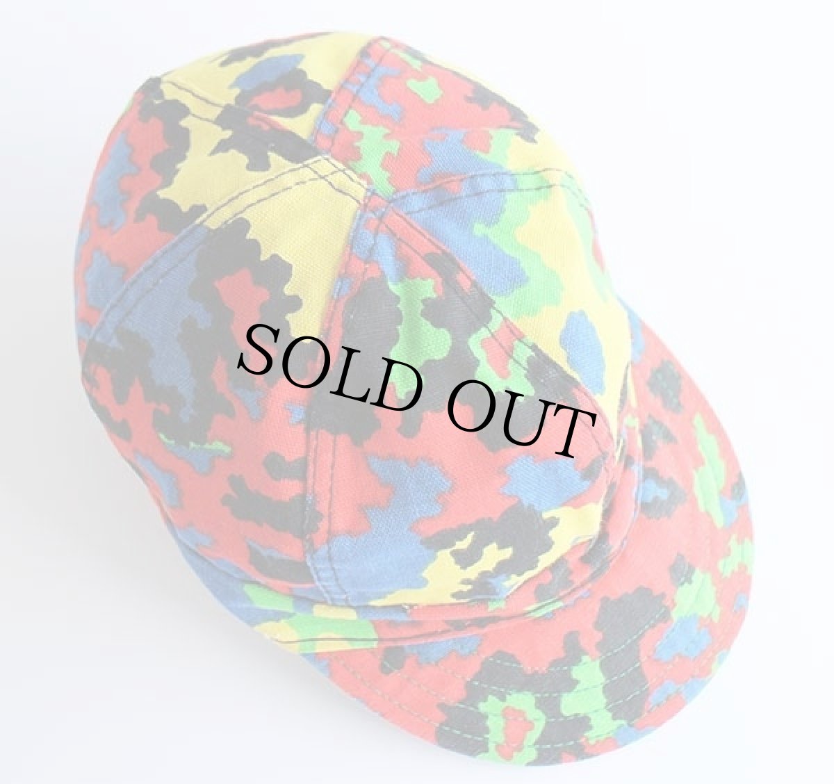 画像3: 70s USA製 KROMER 総柄 コットン ワークキャップ 7 3/8★C (3)