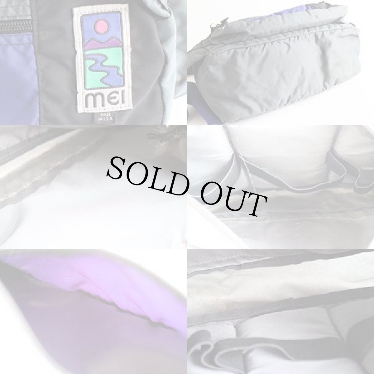 画像4: 90s USA製 MEI マルチカラー 切り替え ナイロン ウエストバッグ (4)