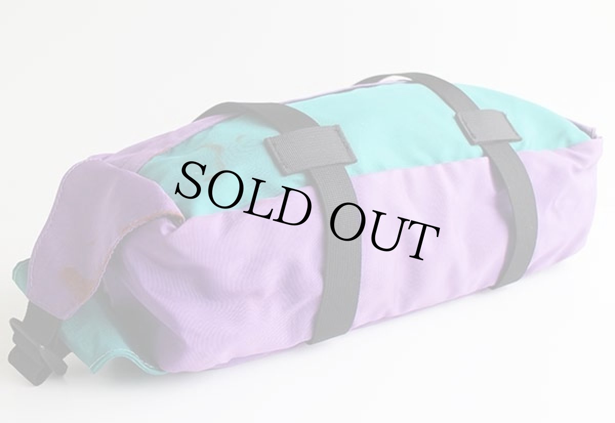 画像3: 90s Lowe Alpineロウアルパイン ツートン ナイロン ウエストバッグ 紫×緑 (3)