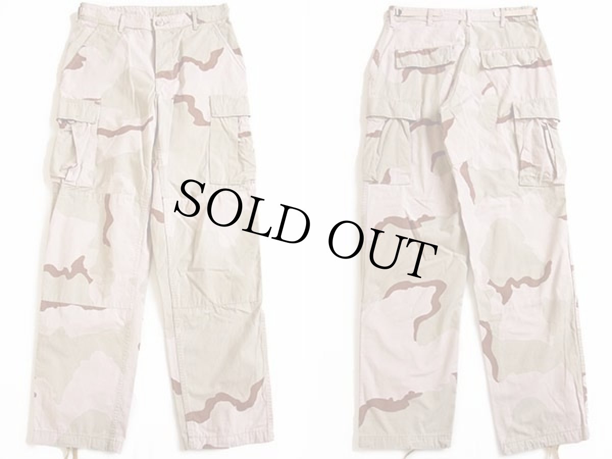 画像2: 00s 米軍 U.S.ARMY デザートカモ BDU カーゴパンツ S-R (2)