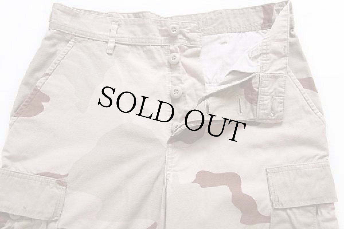 画像3: 00s 米軍 U.S.ARMY デザートカモ BDU カーゴパンツ S-R (3)