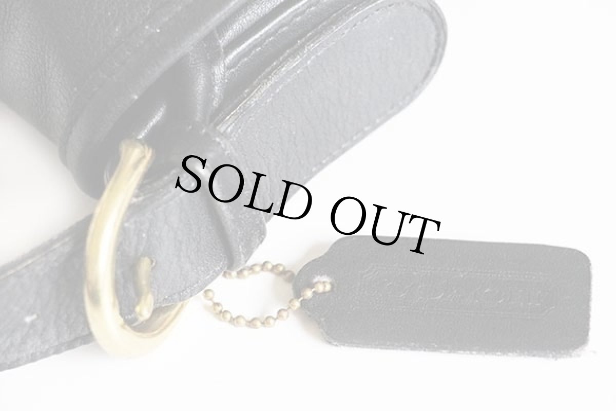 画像4: COACH オールド コーチ レザー ショルダーバッグ 黒★4150 (4)