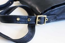 画像7: USA製 COACH オールド コーチ レザー ショルダーバッグ 黒★9061 (7)
