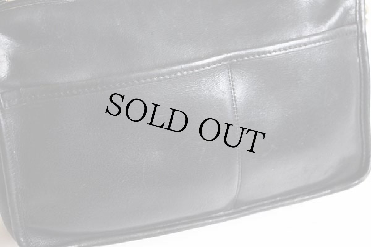 画像7: USA製 COACH オールド コーチ レザー ショルダーバッグ 黒★911 (7)