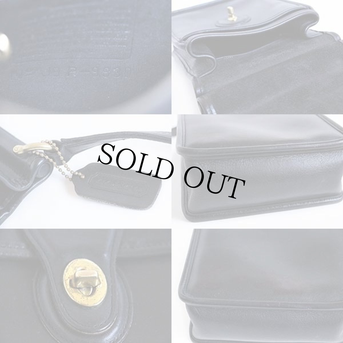 画像3: COACH オールド コーチ レザー ショルダーバッグ 黒★J9P-9930 (3)