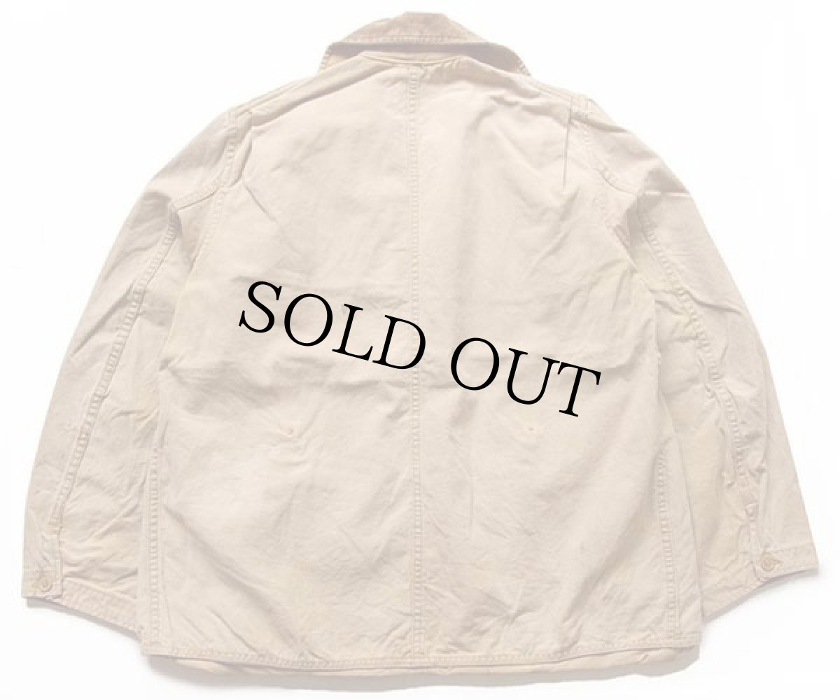 画像2: 50s American Field ダック地 ハンティングジャケット カスタム 薄茶 フェード (2)