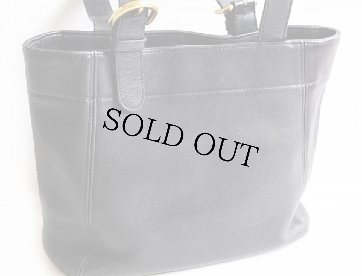 画像2: USA製 COACH オールド コーチ レザー トートバッグ 黒★A7C-4157 (2)