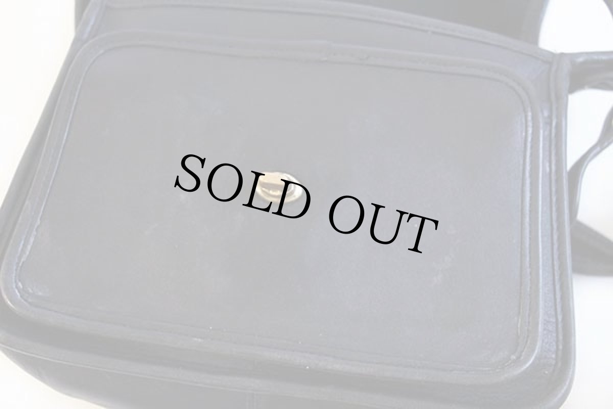 画像8: USA製 COACH オールド コーチ レザー ショルダーバッグ 黒★9061 (8)