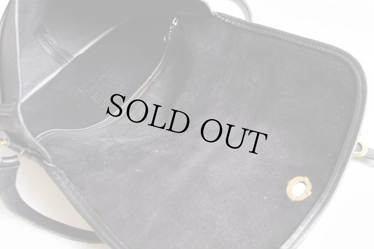 画像5: USA製 COACH オールド コーチ レザー ショルダーバッグ 黒★106 (5)