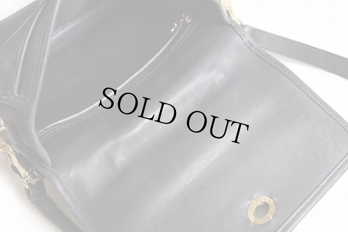 画像4: USA製 COACH オールド コーチ 2WAY レザー ショルダーバッグ チャコールグレー★K4C-9870 (4)