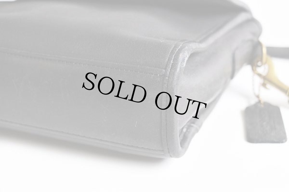 画像7: USA製 COACH オールド コーチ 2WAY レザー ショルダーバッグ チャコールグレー★K4C-9870 (7)