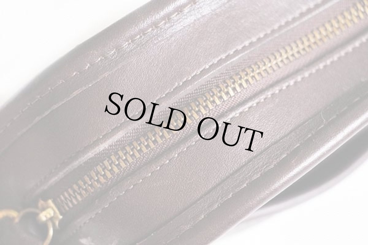 画像5: USA製 COACH オールド コーチ レザー ショルダーバッグ ミニ 焦げ茶★9017 (5)