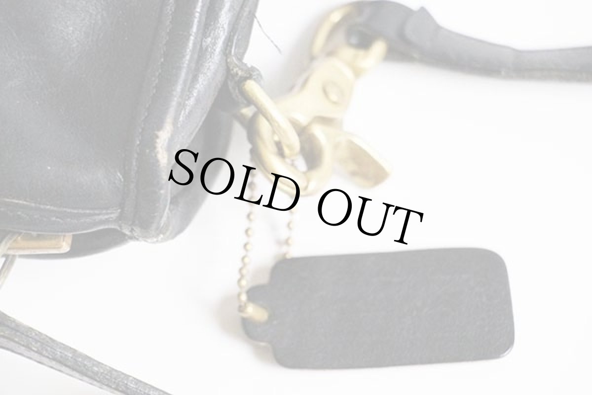 画像5: USA製 COACH オールド コーチ レザー ショルダーバッグ 黒★911 (5)