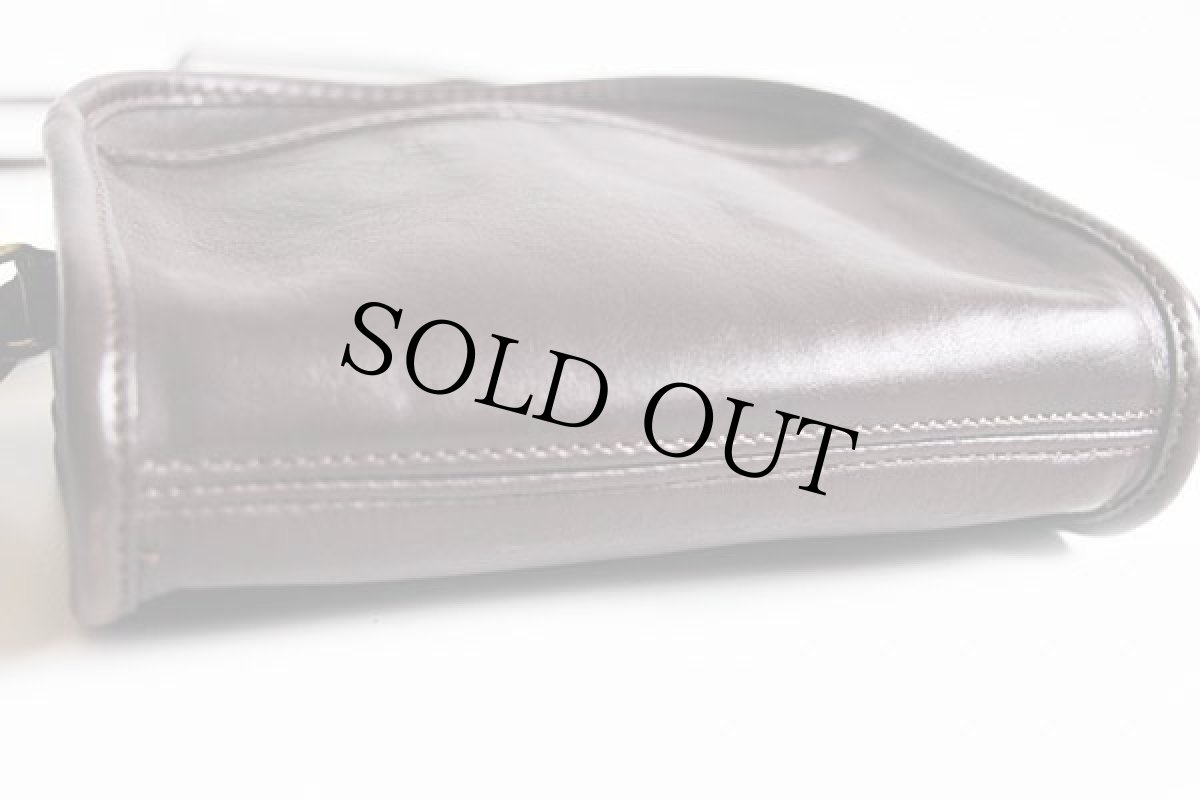 画像6: USA製 COACH オールド コーチ レザー ショルダーバッグ ミニ 焦げ茶★9017 (6)