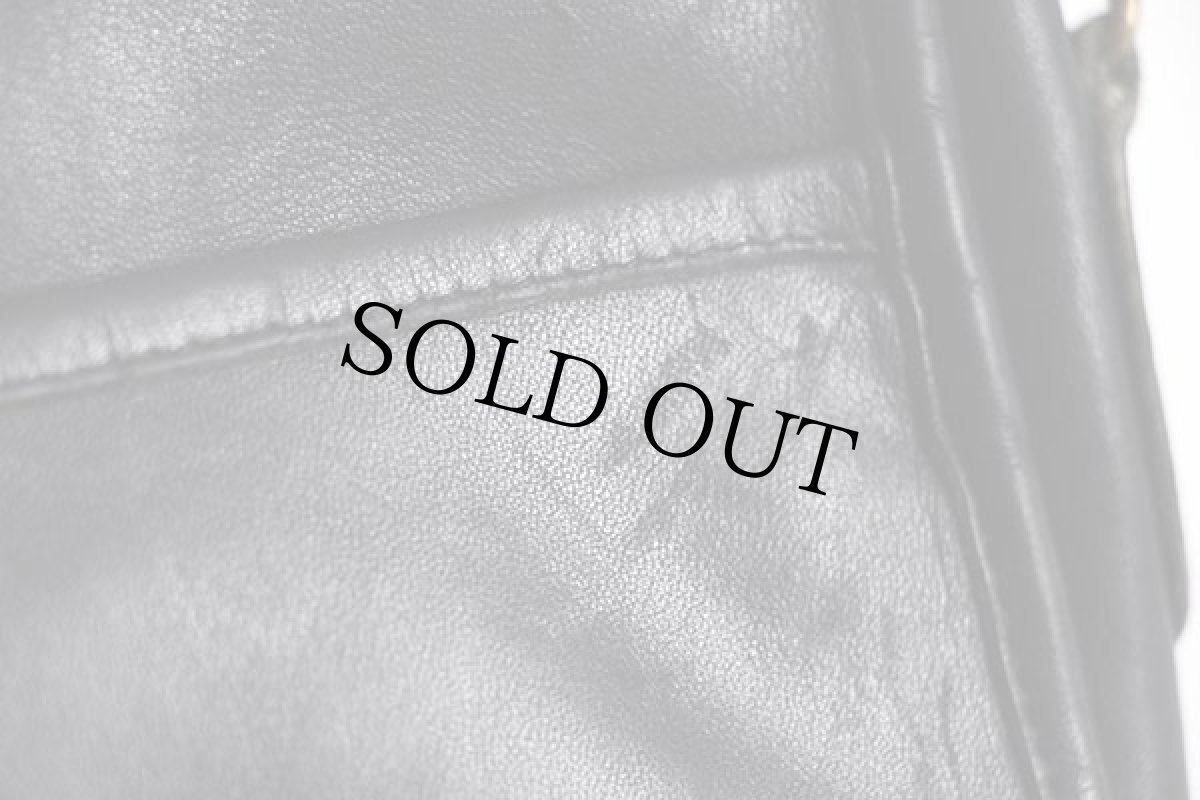 画像8: USA製 COACH オールド コーチ レザー ショルダーバッグ 黒★106 (8)