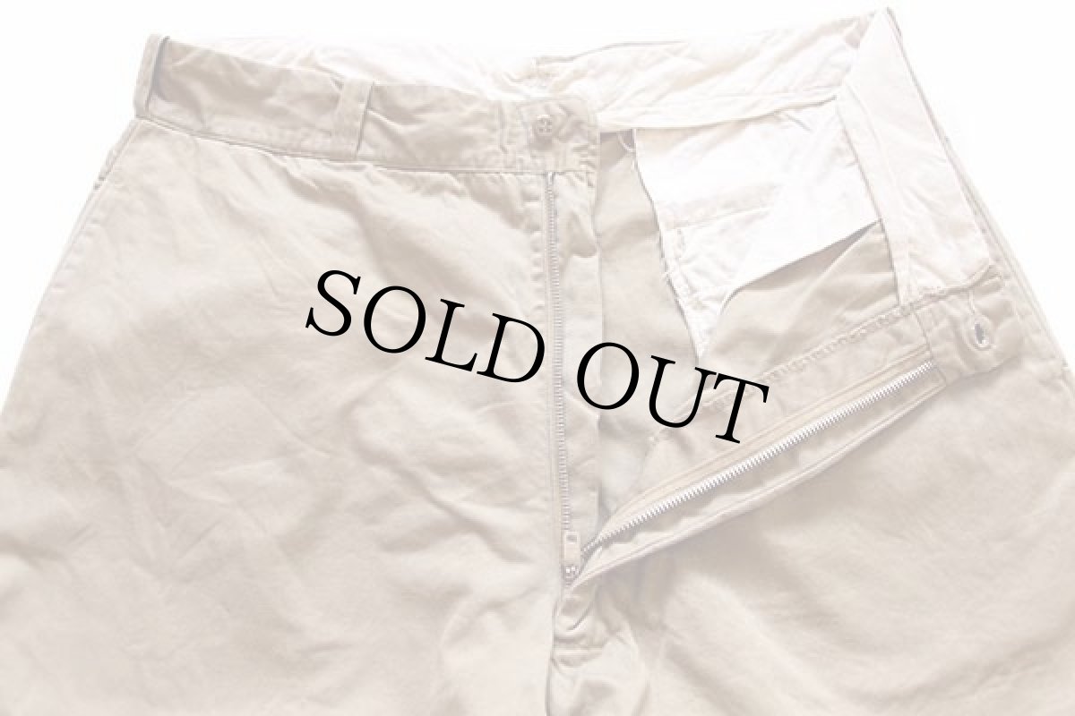 画像2: 60s 米軍 U.S.ARMY コットン チノパン カーキ w36 L29 (2)