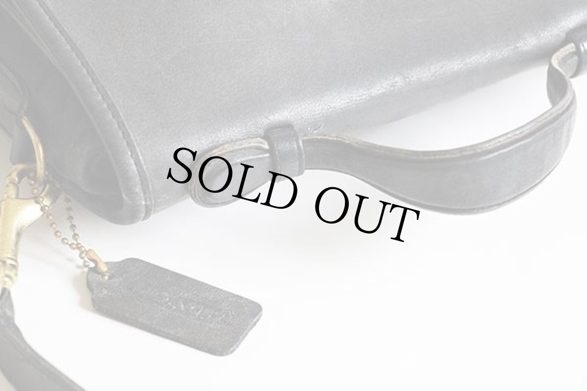 画像5: USA製 COACH オールド コーチ 2WAY レザー ショルダーバッグ チャコールグレー★K4C-9870 (5)