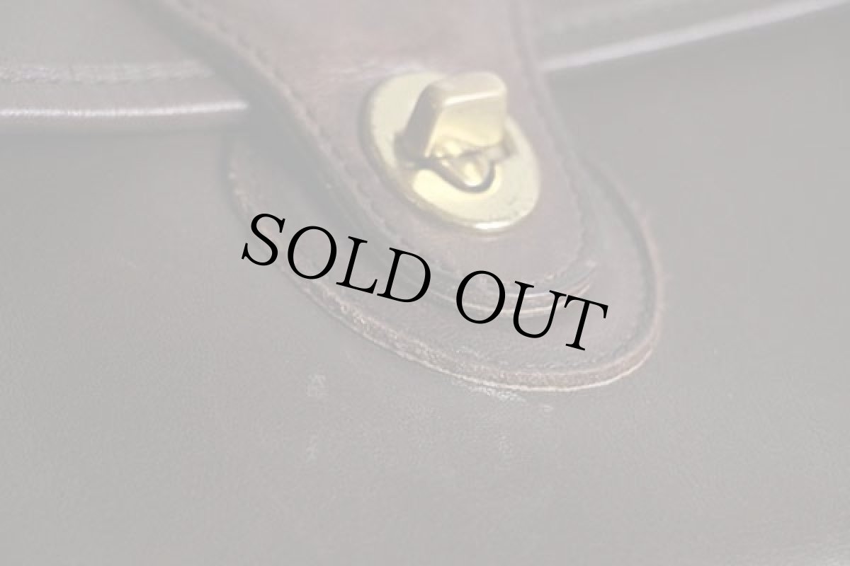 画像4: ハンガリー製 COACH オールド コーチ 2WAY レザー ショルダーバッグ 焦げ茶★C6U-9927 (4)