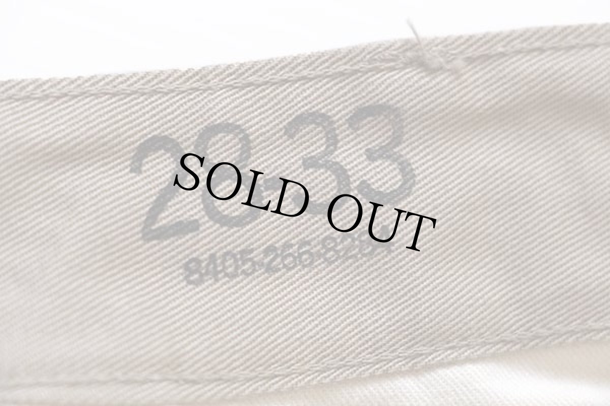 画像6: デッドストック★50s 米軍 USMC コットンツイル チノパン カーキ w28 L33 (6)