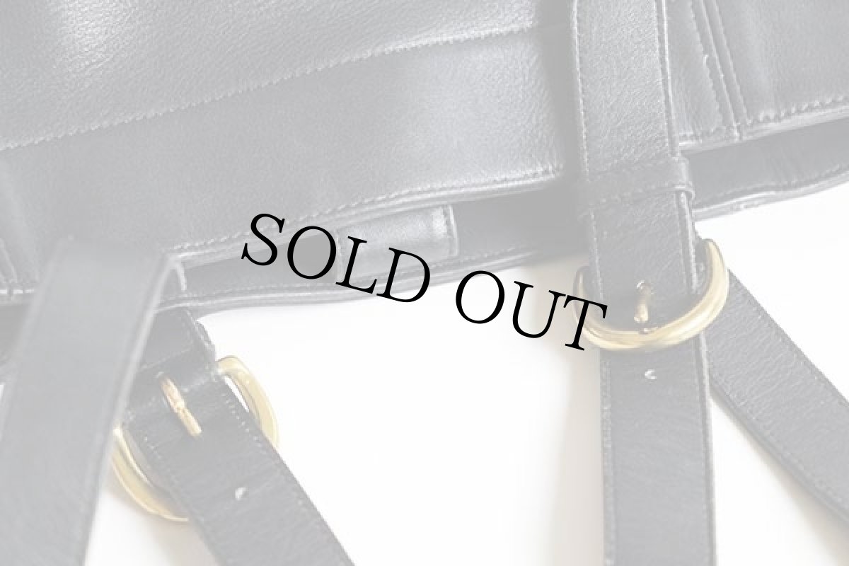 画像5: USA製 COACH オールド コーチ レザー トートバッグ 黒★A7C-4157 (5)