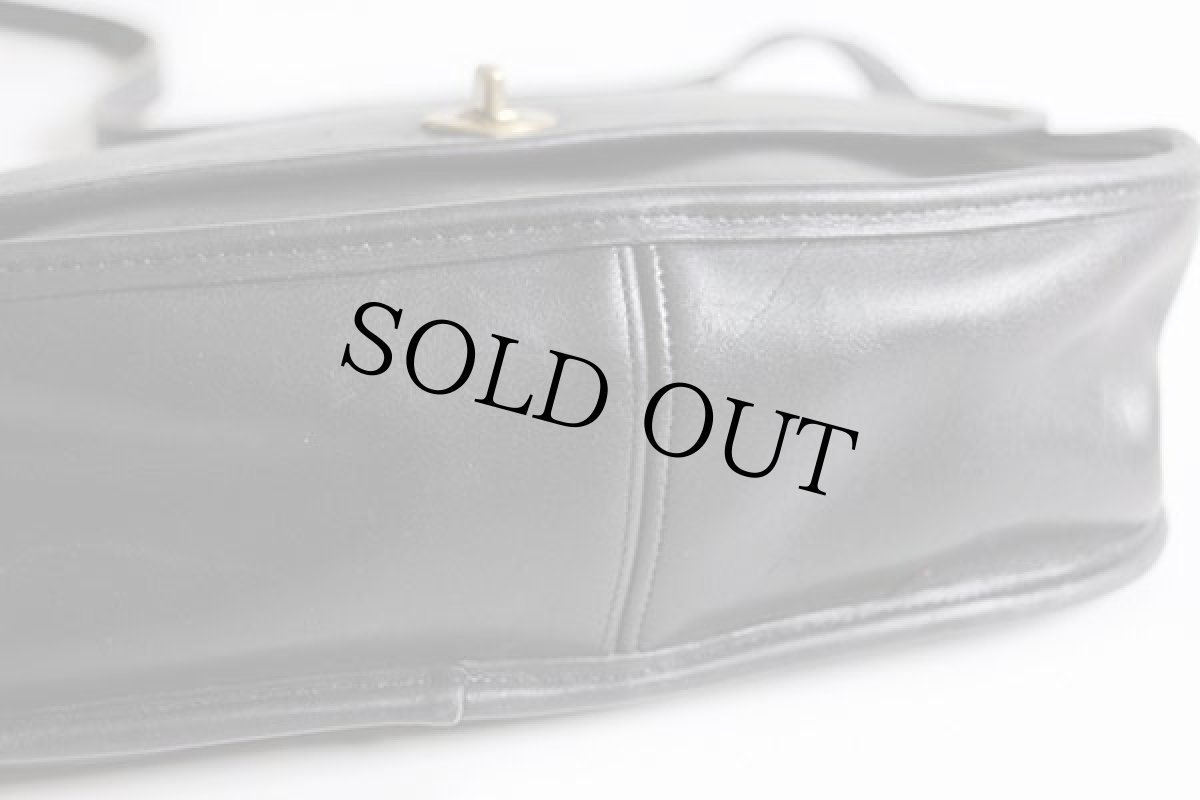 画像4: USA製 COACH オールド コーチ レザー ショルダーバッグ 黒★106 (4)