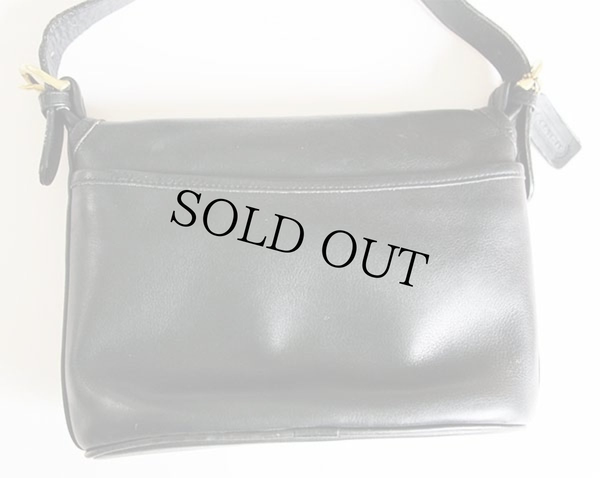 画像2: COACH オールド コーチ レザー ショルダーバッグ 黒★4150 (2)