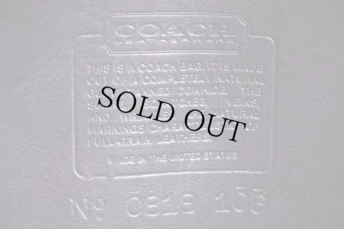 画像3: USA製 COACH オールド コーチ レザー ショルダーバッグ 黒★106 (3)