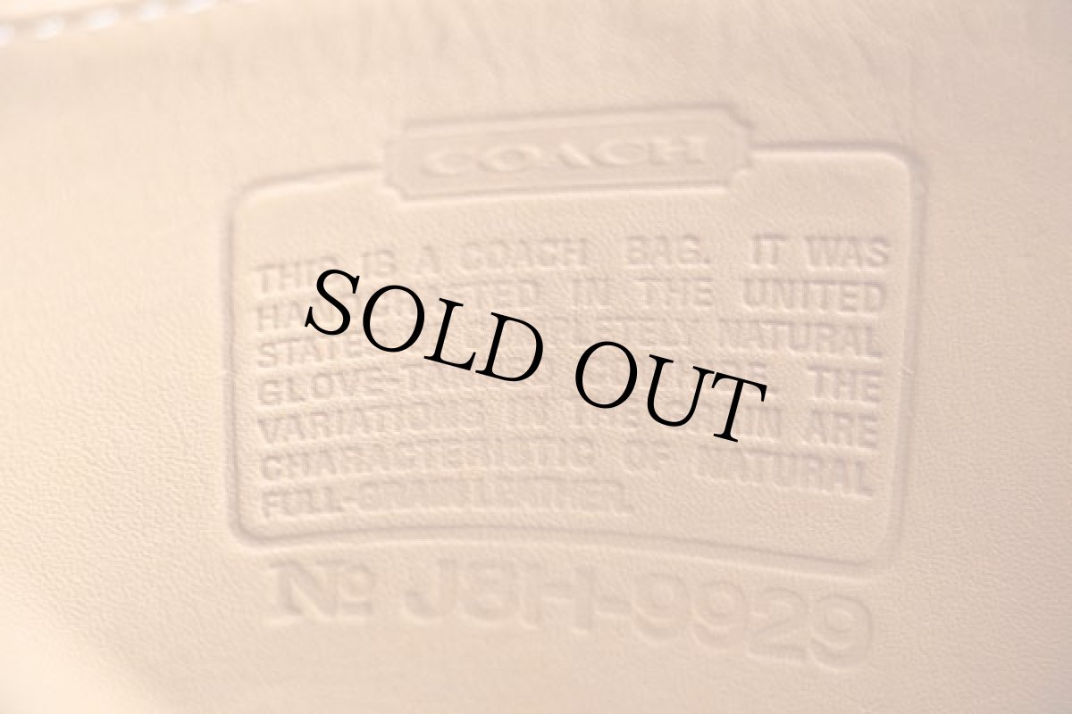 画像3: USA製 COACH オールド コーチ 2WAY レザー ショルダーバッグ タン★9929 (3)